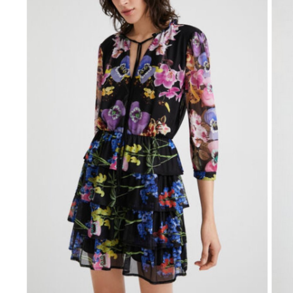 DESIGUAL M. Christian Lacroix orchid dress - Picture 4 of 11